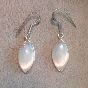 Selenite Drop Earrings